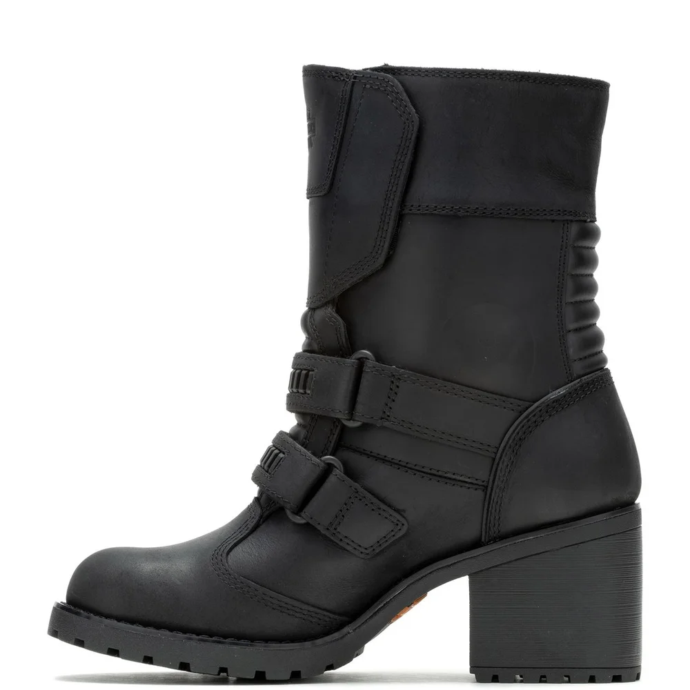 Harley-Davidson Women's Black Leather Boots - Picture 3 of 9